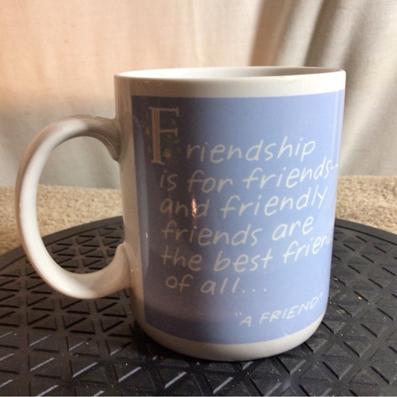 Vtg 1988 SHOEBOX GREETINGS Friendship Is For Friends Ceramic Coffee/Tea Mug - Picture 5 of 11